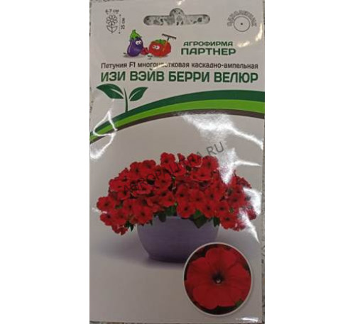 Петуния Изи Вэйв Берри Велюр F1, 5 шт. в амп., Партнер