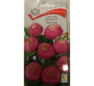 Цинния Лиллипут Фиолетовая, 0,4 г, Поиск