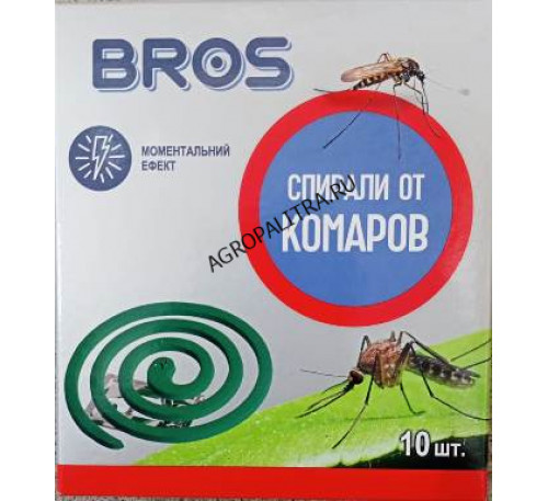 Спирали от комаров с подставкой, 10 шт., BROS